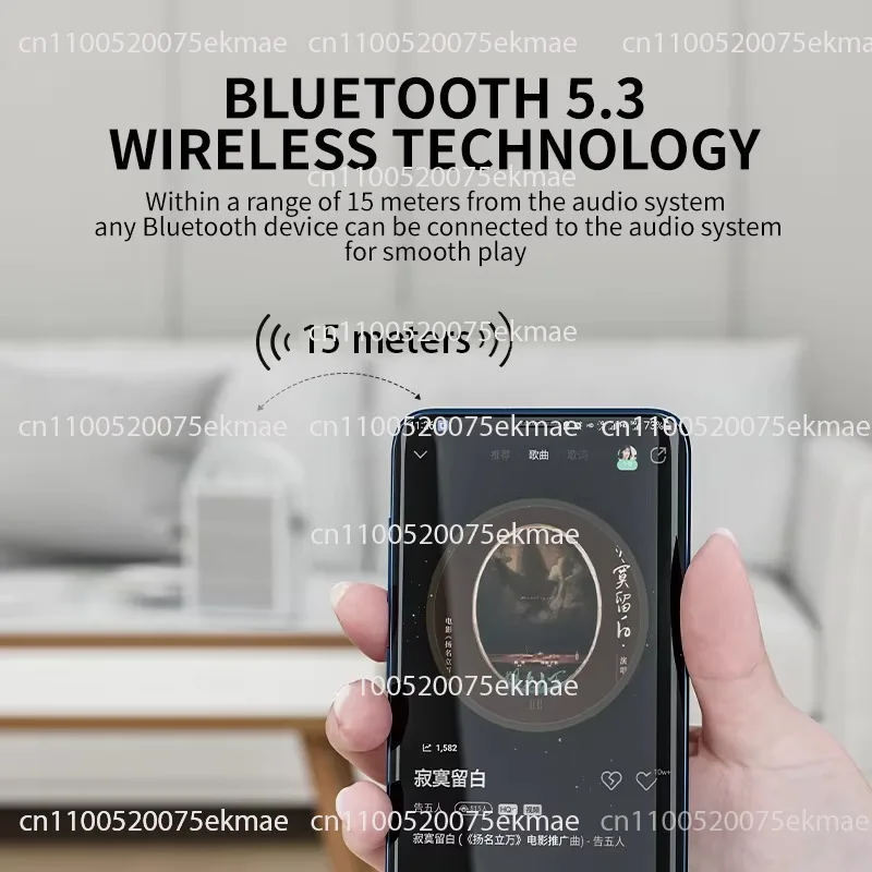 Indoor and outdoor portable party custom bluetooth speaker, audio player wireless speaker with microphone