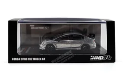 INNO Electroplated original 1:64 Honda Civic FD2 Unlimited MUGEN RR RAW Alloy car model Collection gift