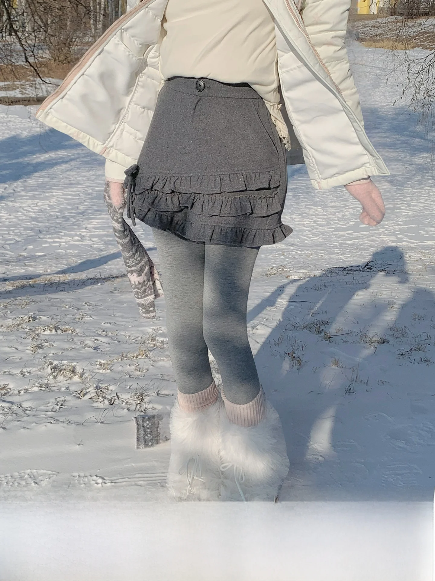 

Sinsingirl Thi Fce ey Leggings Winter New Sle Warmth Outerwear Slimming Effect Base Layer Pants for Young Girls