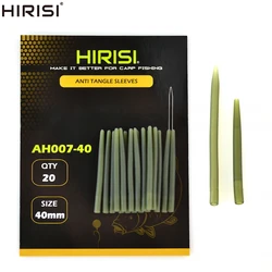 Hirisi 20szt Carp Fishing Anti Tangle Sleeves Connect With Hook Carp Fishing Terminal Tackle AH007