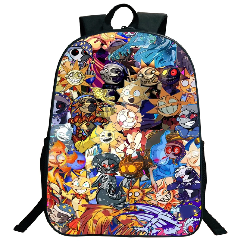 

Anime Fnaf Sundrop Moondrop Backpack Large Capacity Kids Bookbag Security Breach Sunrise School Bags for Boys Girls Laptop Bags