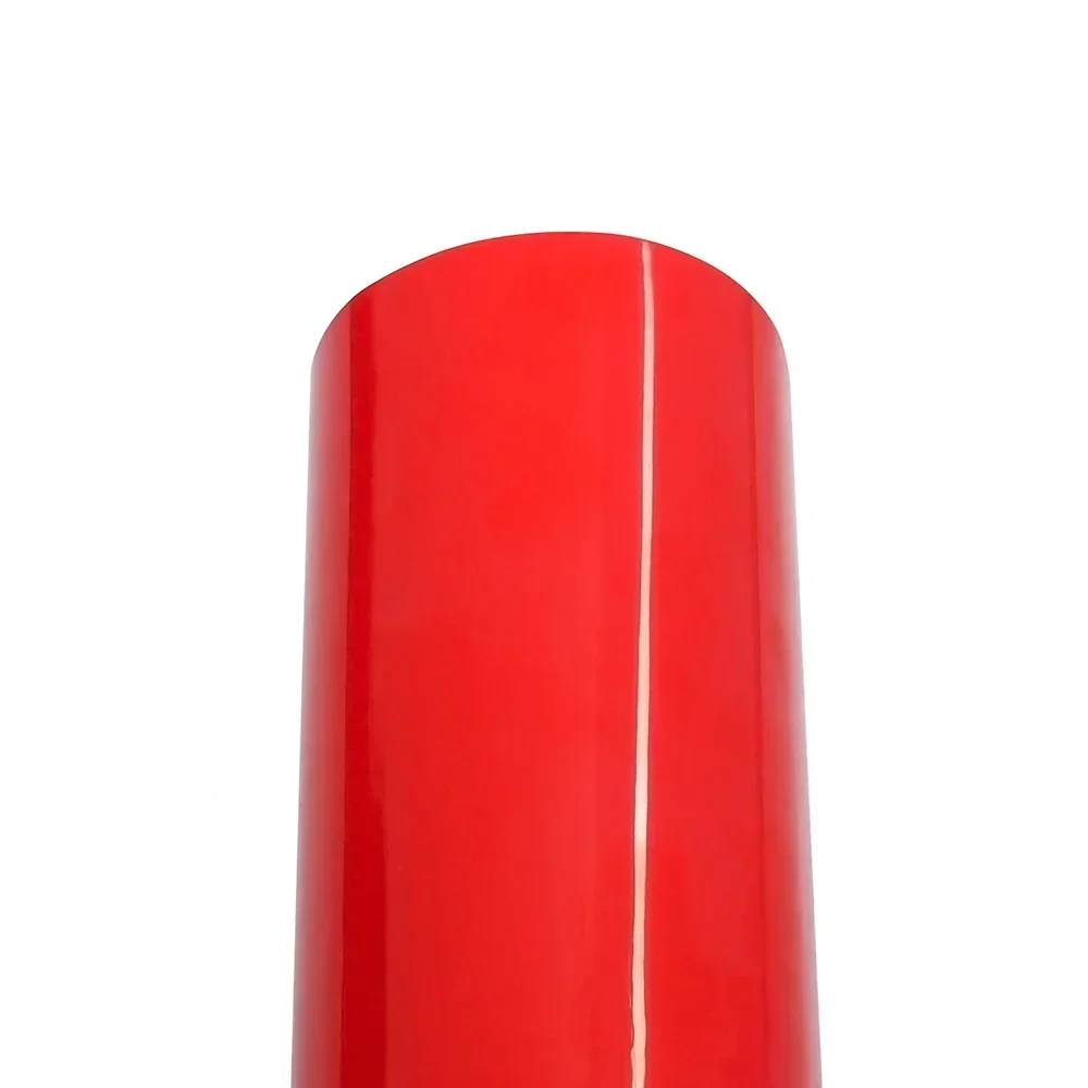 0.5m de largura brilhante vermelho adesivo de carro pet filme de embrulho de carro bolha livre filme de vinil decalque automático acessórios exteriores do carro decoração