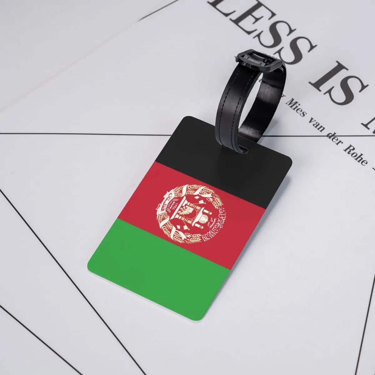 Afghanistan Flag Luggage Tag Custom Baggage Tags Privacy Cover ID Label