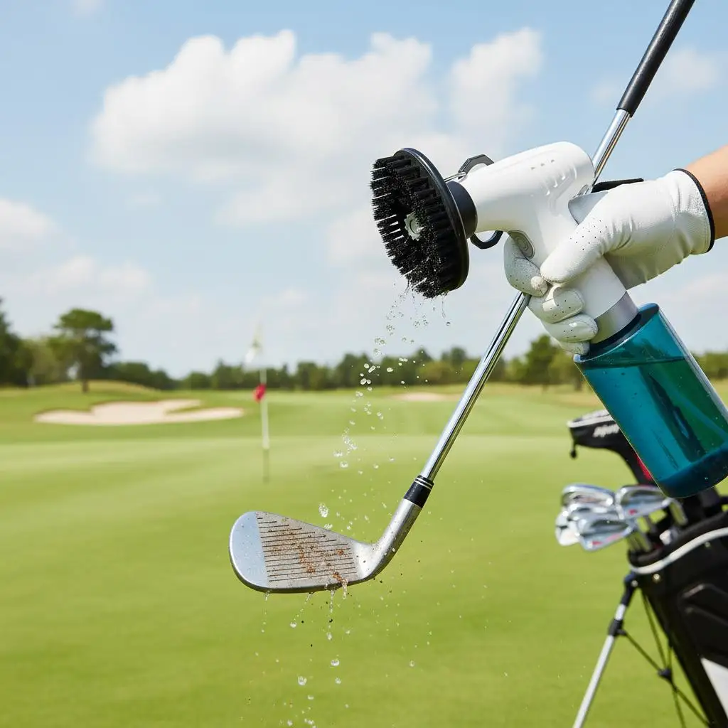 

Deep Clean Electric Golf Club Cleaner Brush Lightweight Leakproof Golf Practice Equipment for Golfers