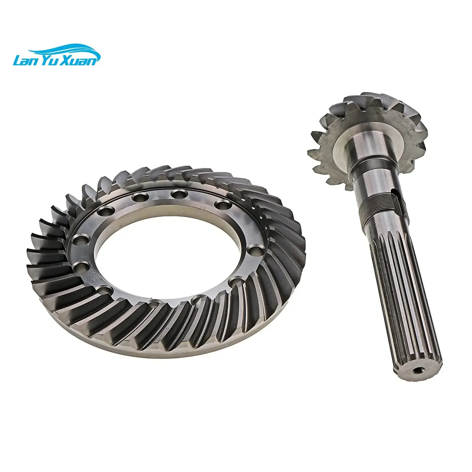 Replacement New Gear Set Ring Gear And Pinion CAR66074 CAR066074 175956A1 Bevel Gear Set Fits Backhoe 580L 580L Series 580SL