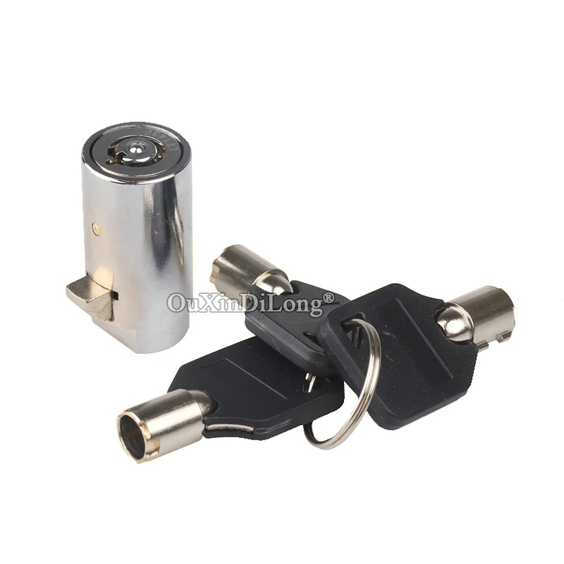 Wholesale 20PCS Zinc Alloy Vending Machine Lock Core Universal Snack Soda Pepsi Plug Locks T Handle Lock Replacement Parts