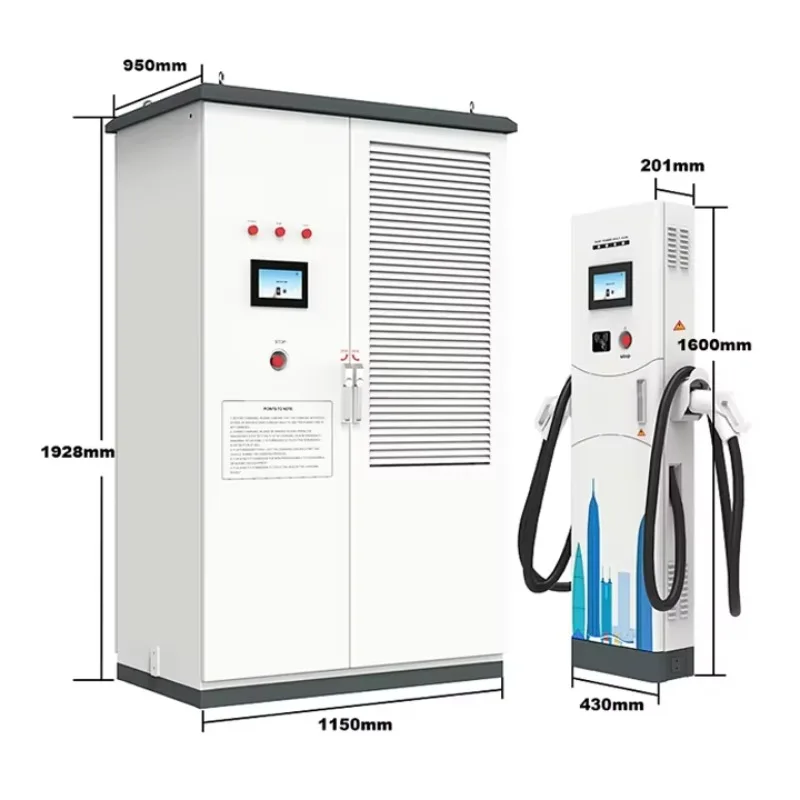 720kW DC EV Fast Charger Split Floor Mounted 7 Inch LCD Screen Station with APP Control for Electric Vehicle Custom