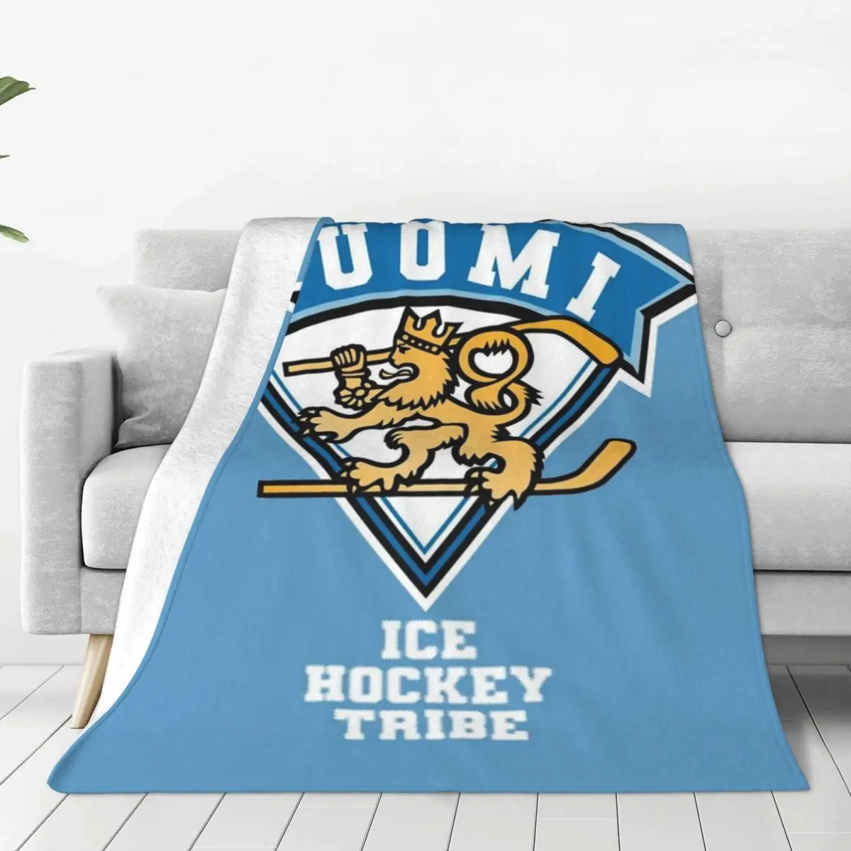 Ice Hockey SUOMI FINNISH Four Seasons Universal Blanket Movie Theater Can Be Covered Mother's Day Gift