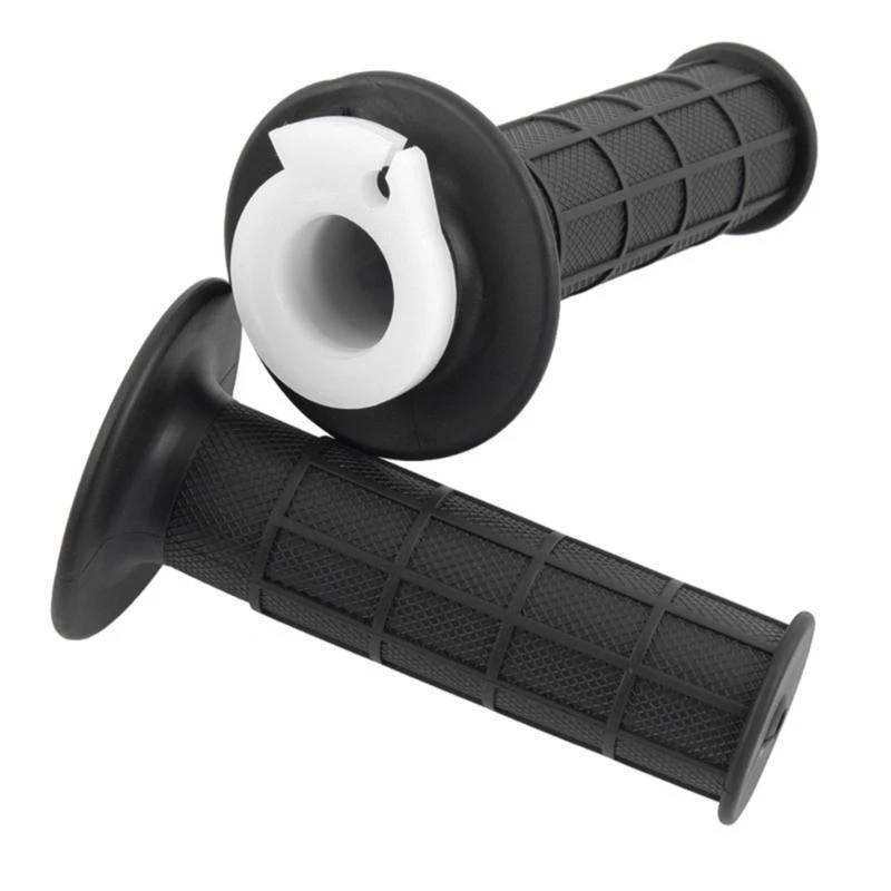 SZCH Accelerator Handle Grips and Cable for 50cc 110cc 125cc 150cc 250cc Dirt Bike Pit Bike Throttle Cord & Grip Replacement