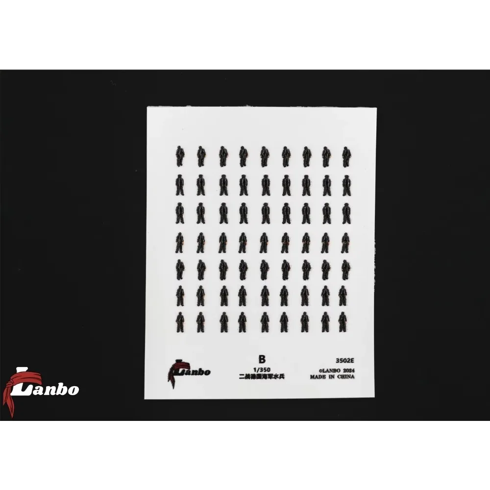 Lanbo Models 3502E 1/350 2차 세계대전 독일 해군 선원 3D 모델 구축 키트용으로 인쇄됨