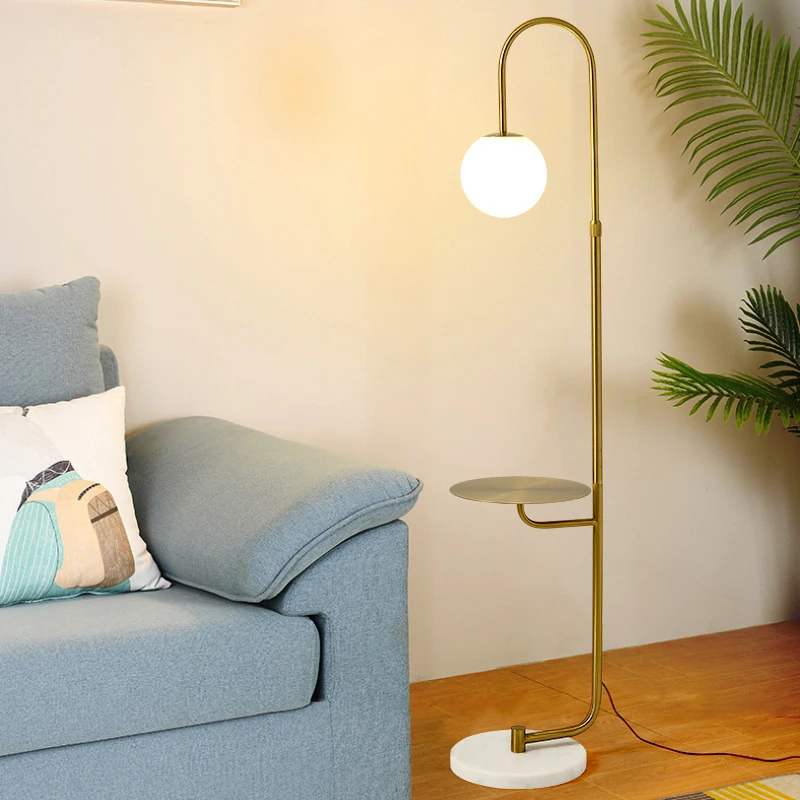 Modern Floor lamp Nordic Floor lamp with shelf floor lamp coffee table bedroom bedside Light lamp lighting Home Decor floor lamp