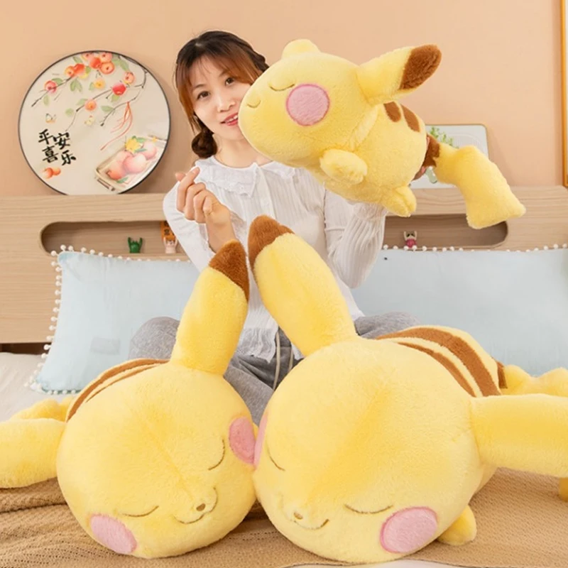 

40-70 см Покемон Пикачу плюшевые игрушки подушка лежачая поза большой мультфильм плюшевая аниме кукла на день рождения мягкий подарок для детей на Рождество