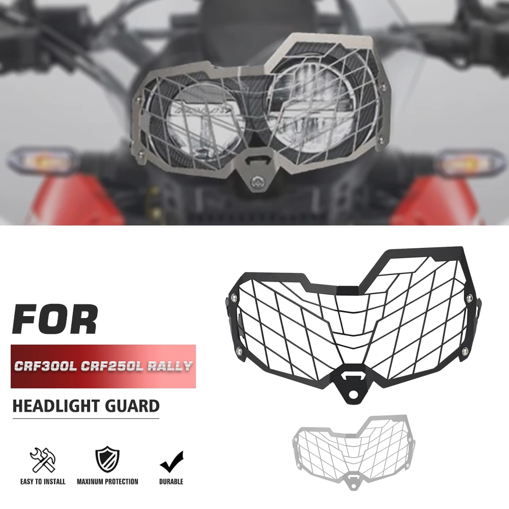 

CRF250L CRF300L Headlight Guard Protector Cover Grill For Honda CRF 250L /300L Rally 2017-2023 Headlight Protector Grille Guard