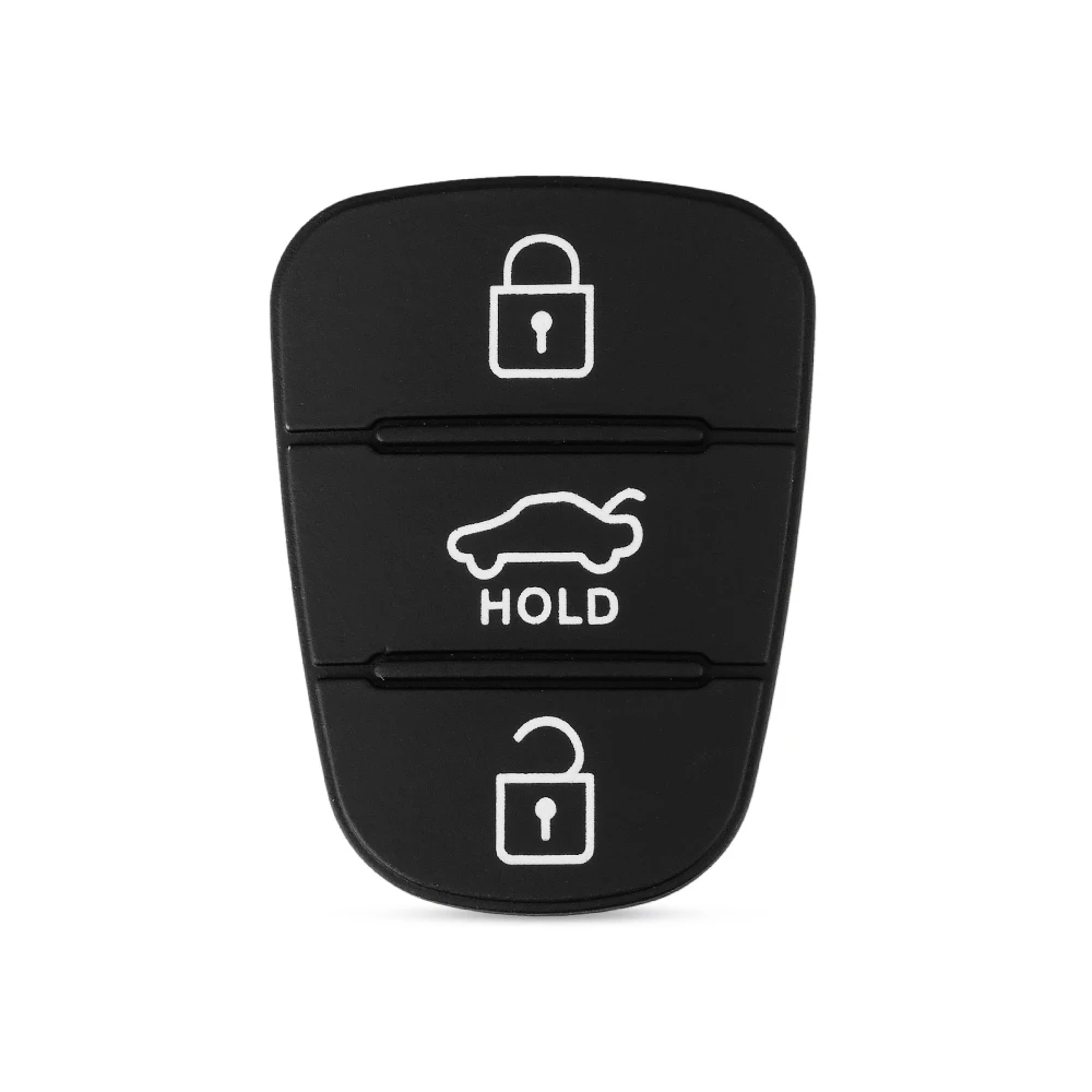 3 Button Remote Key Fob Case Rubber Pad For Hyundai I10 I20 I30 IX35 for Kia K2 K5 Rio Sportage Flip Key