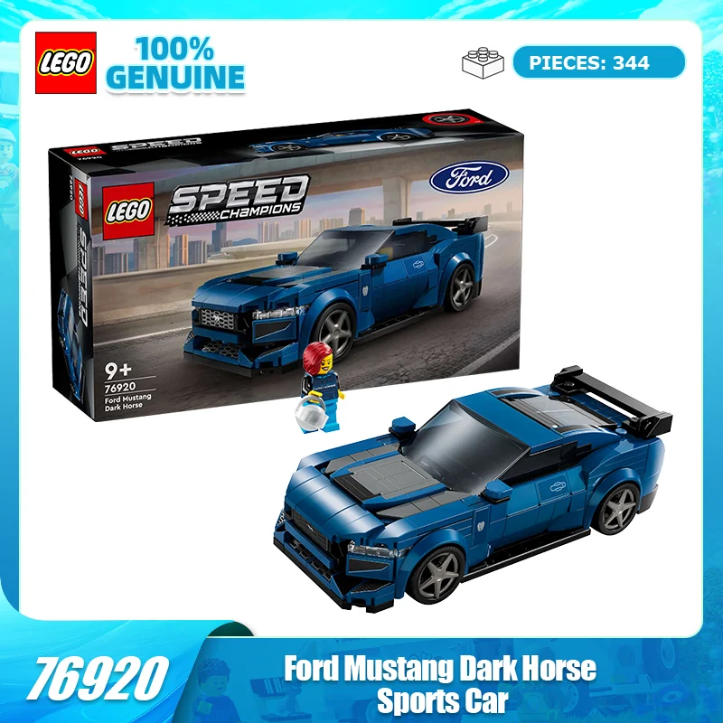 

LEGO строительные блоки, игрушка Super Racing 76920, Ford Mustang, черная лошадь, спортивный автомобиль, подарок на день рождения, Рождественский подарок, детские игрушки
