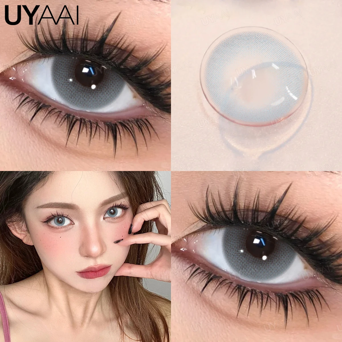 UYAAI Цветные контактные линзы Женские красивые цветные линзы для учеников Зеленые линзы естественного вида Коричневые контактные линзы Синие контактные линзы UYAAI Цветные контактные линзы Женские красивые цветные линзы для учеников Зеленые линзы естественного вида Коричневые контактные линзы Синие контактные линзы