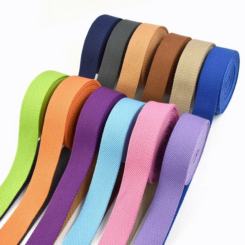 1-5M 2mm Thick Bags Strap Webbing Tapes 32mm Safety Belt Canvas Ribbon Backpack Sewing Bias Sling Band Luggage Binding Webbings