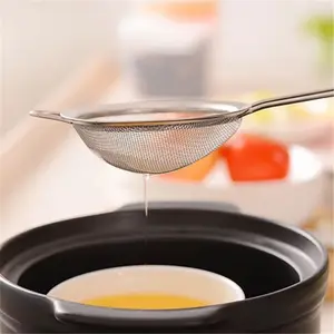 Stainless steel juice and soy milk filter, ultra -thin mesh, oil grid, fishing dumplings, domestic hotpot, bold spoon, 3pcs 10 Main Speaks Speaks - №9