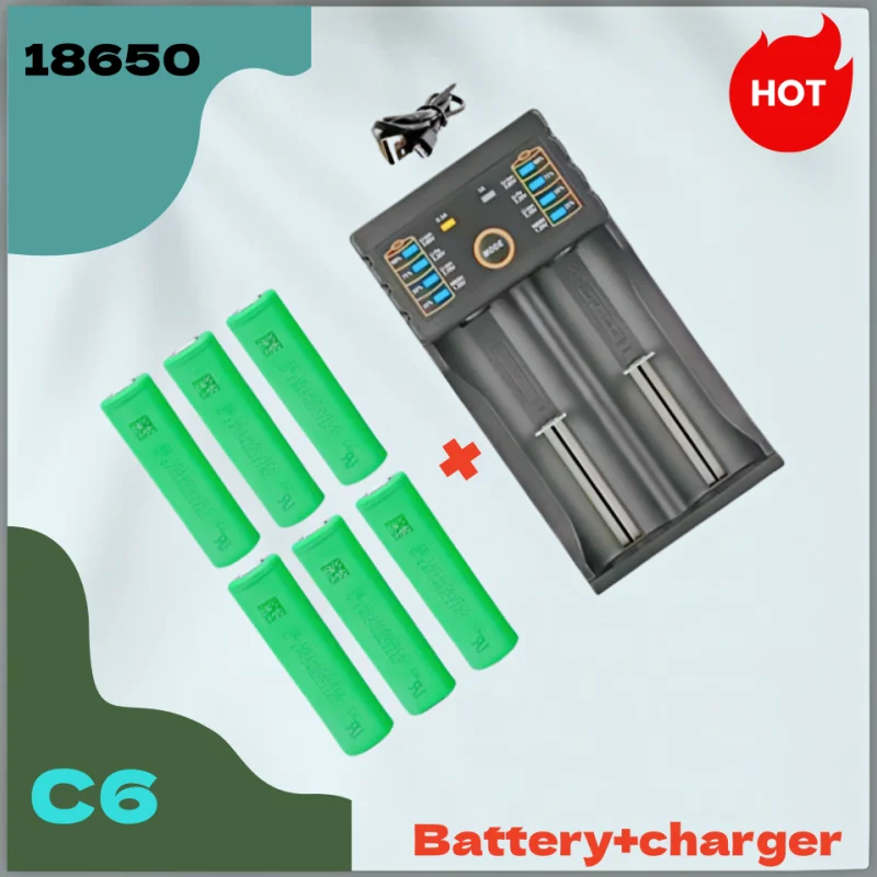Новая оригинальная аккумуляторная батарея Sony VTC6 18650 3,7 В, 3000 мАч + USB-зарядное устройство, идеально подходит для игрушек и электроинструментов Новая оригинальная аккумуляторная батарея Sony VTC6 18650 3,7 В, 3000 мАч + USB-зарядное устройство, идеально подходит для игрушек и электроинструментов