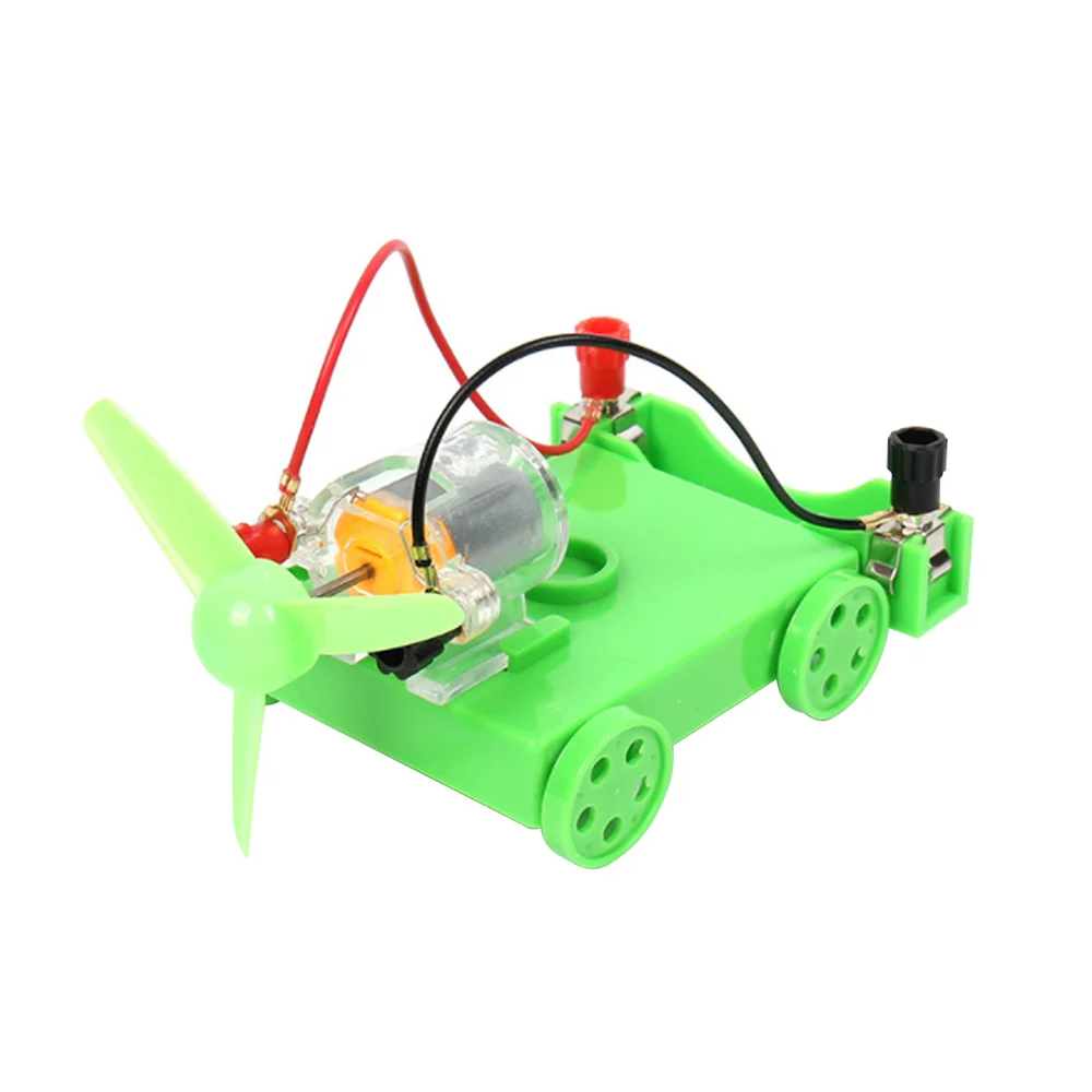 DIY wind power trolley Physical science experiment DIY teaching for children Energy conversion demonstration wind power