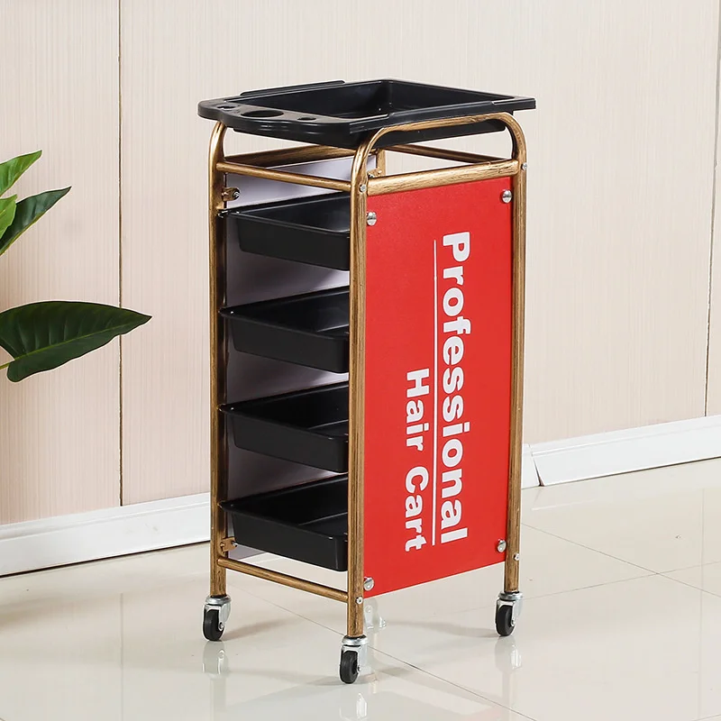 Rolling Craft Cart  Simple Modeling Paint Tool Trolley Multilayer Mobile Barber Station Versatile Salon Furniture