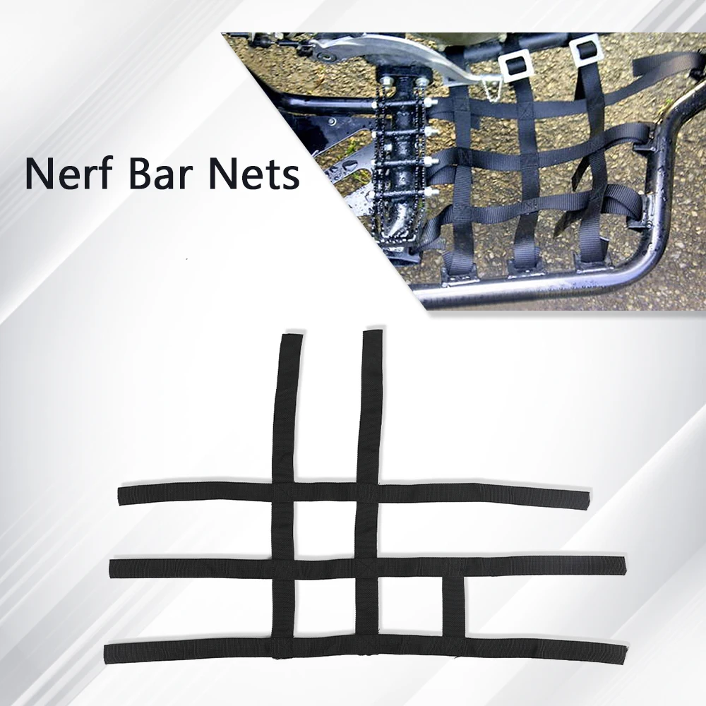 

For Polaris For Pred Nerf Bar Nets Waterproof Nylon ATV Toolkit For Honda TRX400EX TRX400X TRX450ER TRX450R TRX 400X/EX 450ER/R