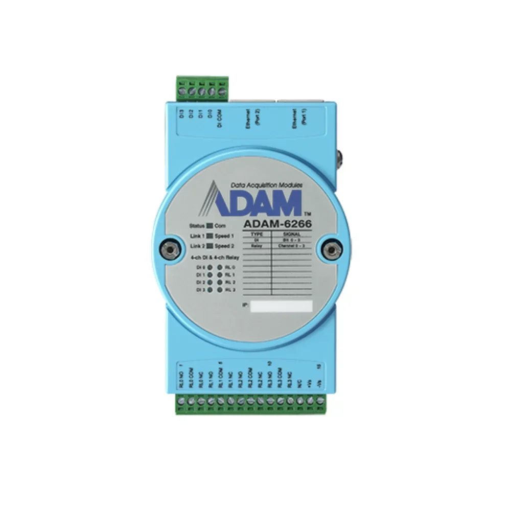 Advantech ADAM-6266 4-ch Relay Output Modbus TCP Module  with 4-ch DI