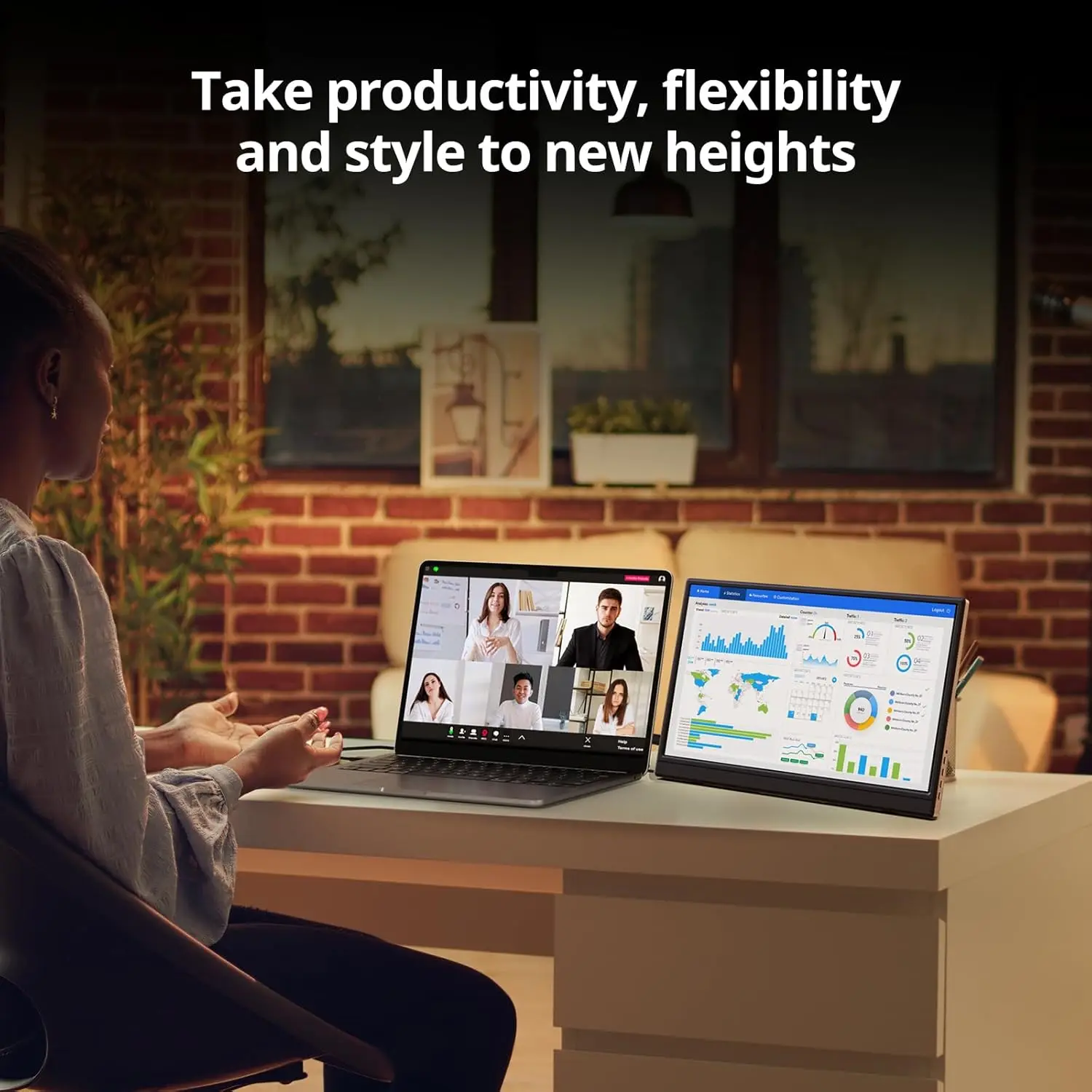 14Inch Portable Monitor 1080p 60HZ Stand-style Touch Screen 300NIT IPS 6Bit Used in Switch Xbox PS/5 Laptop Phone