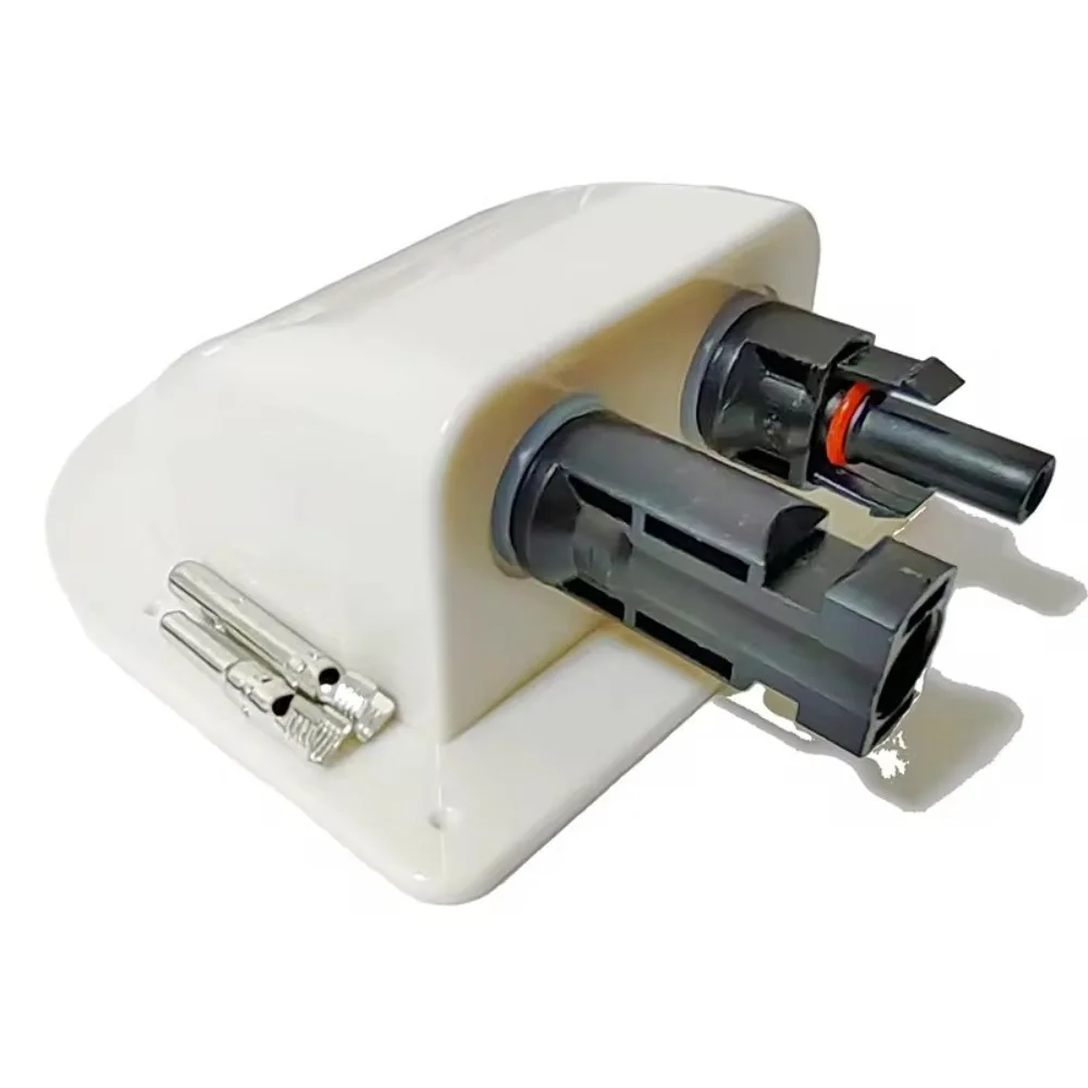 

Boat ABS Curved Cable Connector Durable Double Hole Cable Entry Gland Waterproof Box