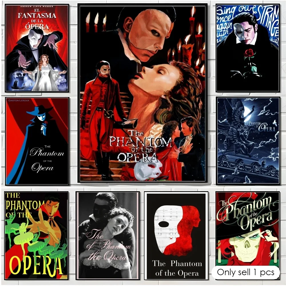 The P-Phantom of the Opera Painting Calligraphy Cotton Canvas Wall Art Poster HD Print Modern Home Decor Painting