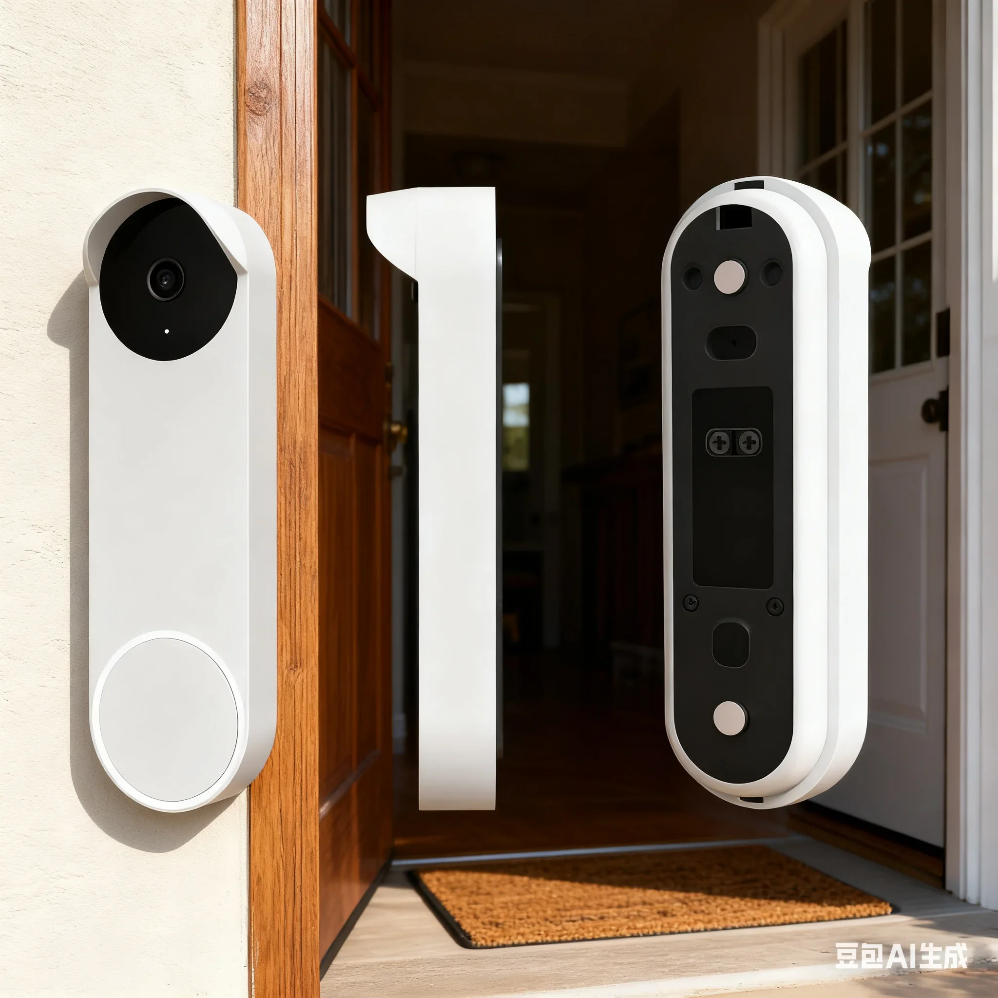 

1 шт. силиконовый чехол для дверного звонка для Googles для дверного звонка Nest (проводной, 3-го поколения), водонепроницаемый защитный чехол, сменные аксессуары