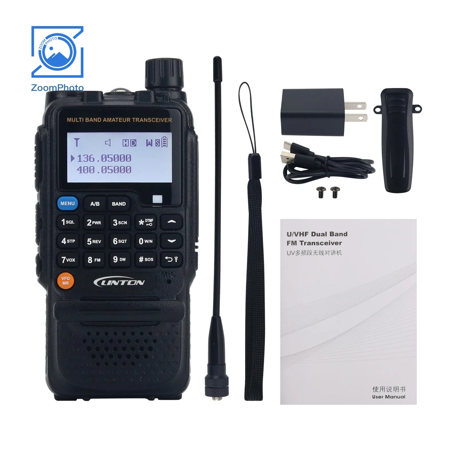 

LT-9900 UV Multi Frequency Band Handheld Walkie Talkie 10W High Power Amateur Intercom Support English Menu