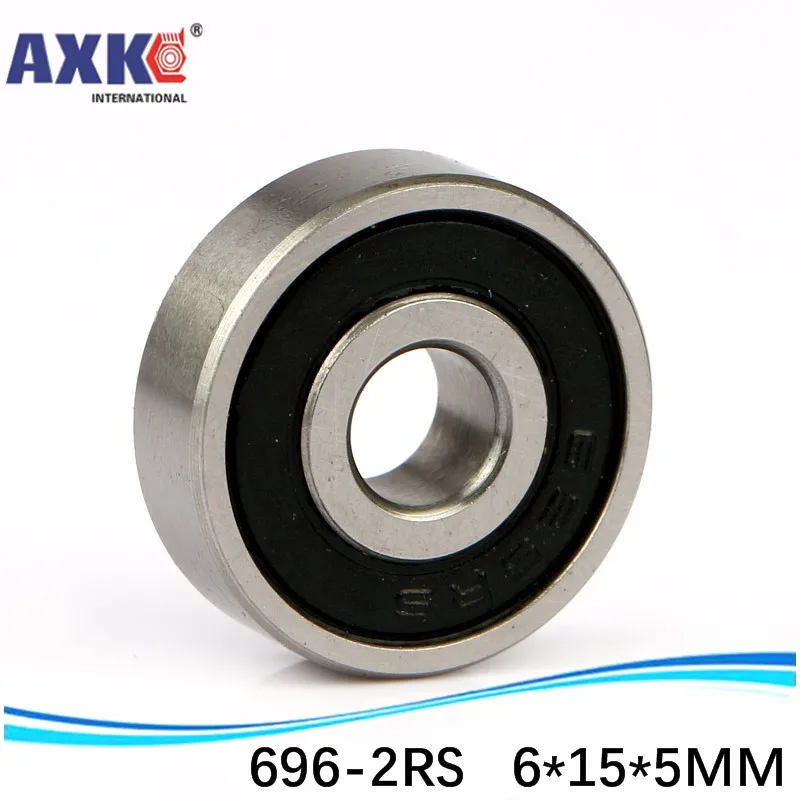 (1pcs) The Rubber sealing cover  Thin wall deep groove ball bearings 696-2RS 6*15*5 mm