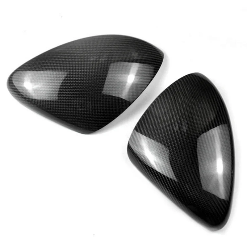 Tampa real do espelho de fibra de carbono do carro, tampa do espelho retrovisor lateral, guarnição para Porsche Panamera 970, 2014-2017