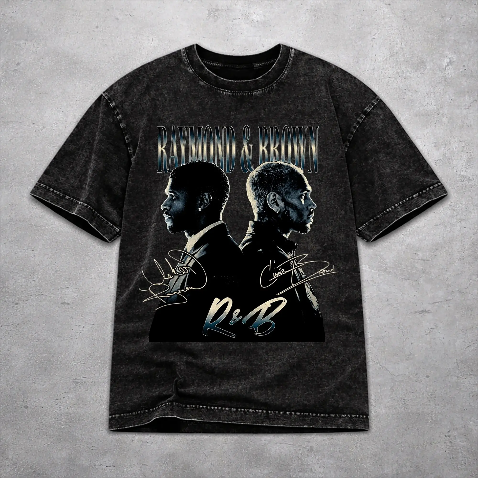 Stylish Chris Brown Usher R&B Tour 2026 Apparel T-Shirts for Men Women  Cotton Washed Tee Shirts Clothing