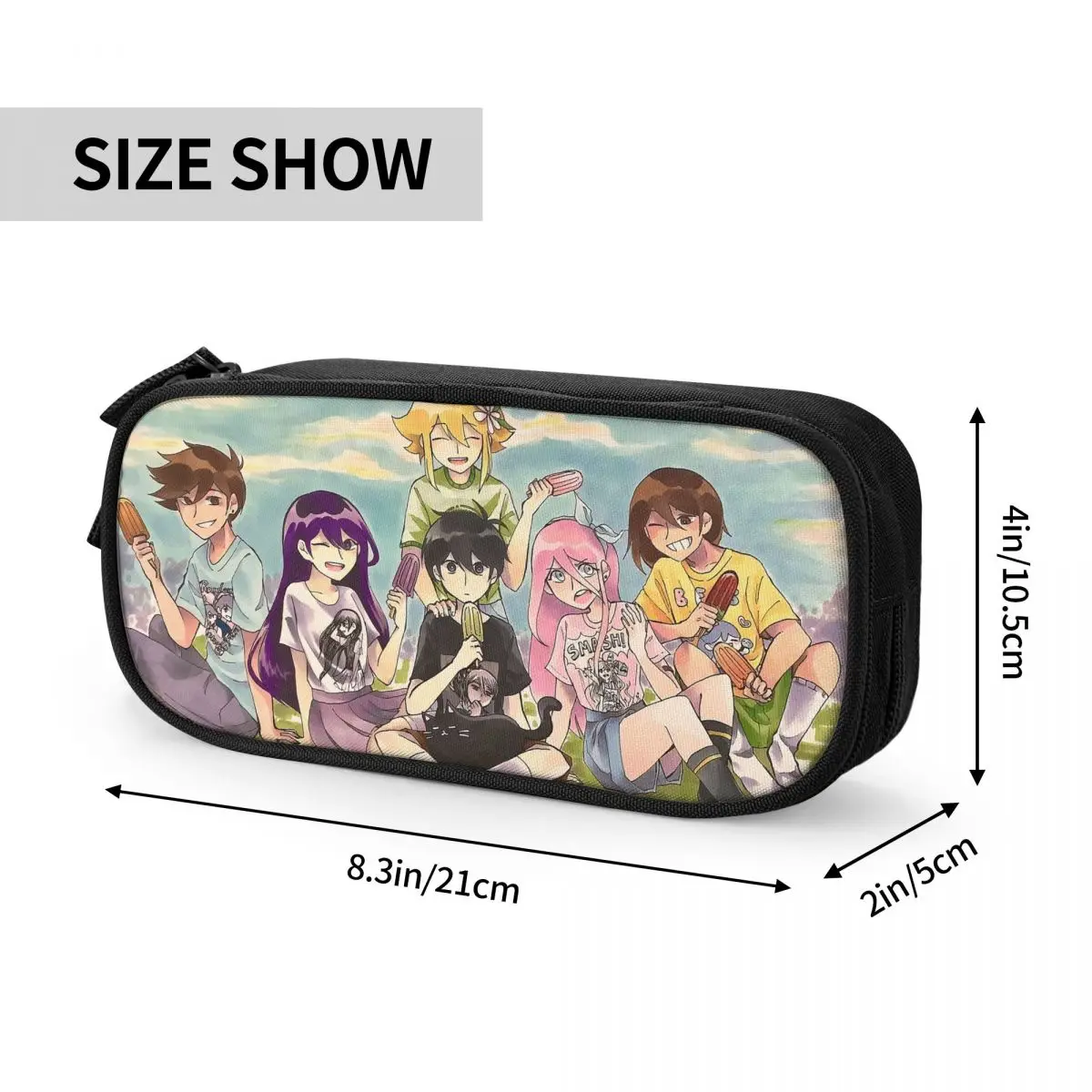 أوموري مقلمة صني أوبري تشيبي كيل هيرو مقلمة القلم للطلاب حقيبة تخزين كبيرة اللوازم المدرسية الهدايا القرطاسية