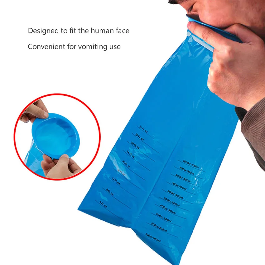 Vomit Bag Portable Car Sickness Bag Hospital Disposable Large Capacity Vomit Bag Pregnant Women's Vomit Bag