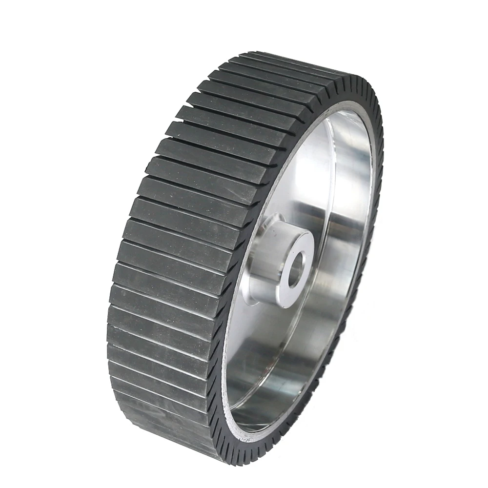 292x50/100mm Expander Rubber Centrifugal Wheel for 36 inch 915mm Sanding Belts Motor Bench Grinder