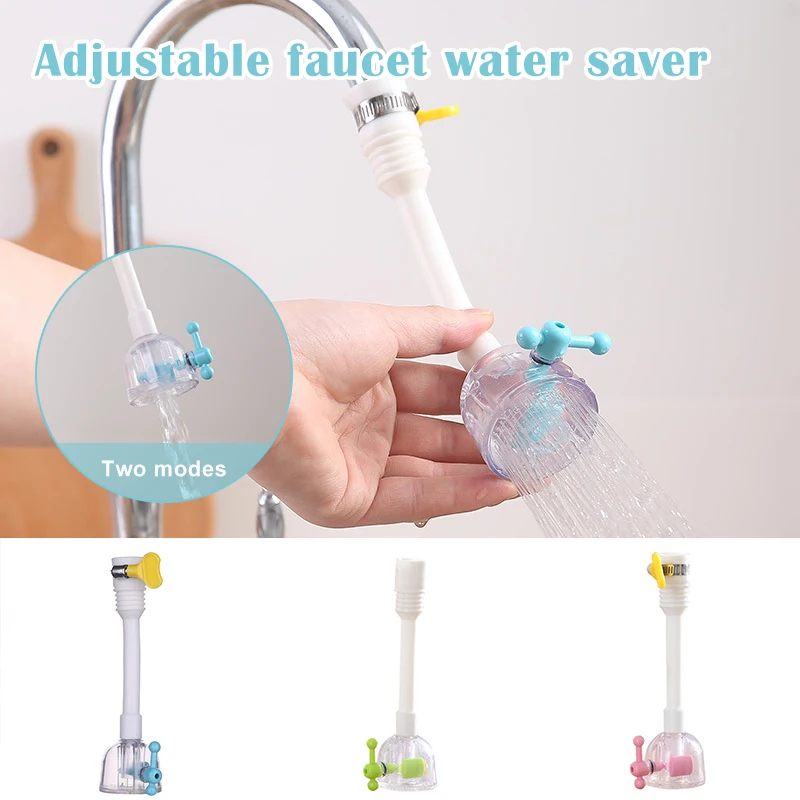 Rotatable Sink Tap Extender Sprayer Adjustable Faucet Adapter Nozzle Tap Filter Water Saving Kitchen Bathroom Accessories 1PC