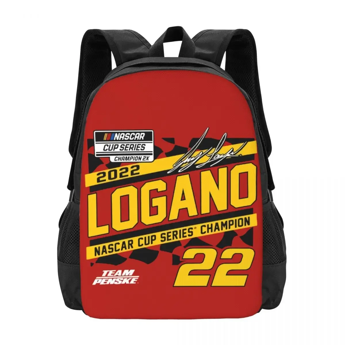 Joey Logano 22-Reise-Laptop-Rucksack, Business-College, Schule, Computertasche, Geschenk für Männer und Frauen