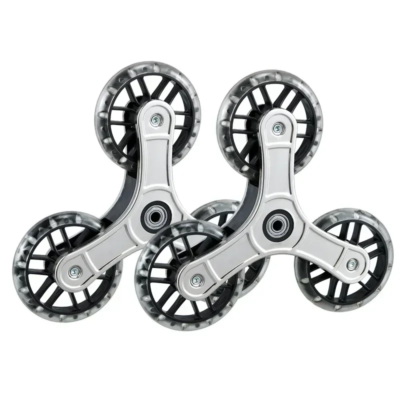 Shopping Cart Wheels for Stair Climbing, Portable, Wear-Resistant, Stainless Steel Axles