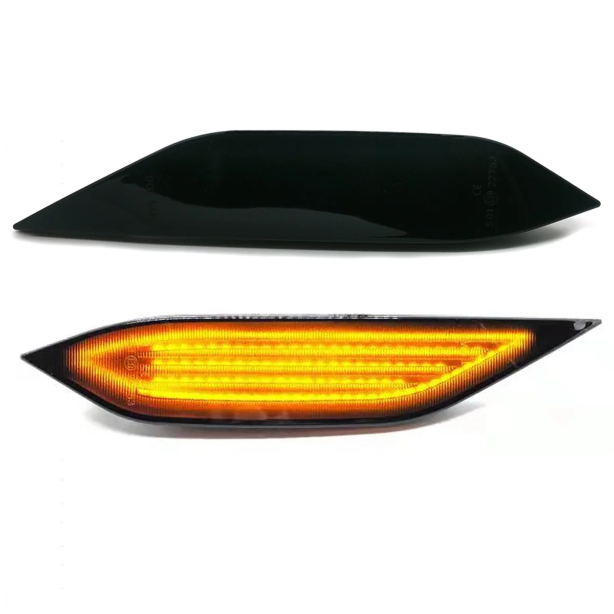 Enquêter de Position Latéral LED pour Voiture, Clignotant, Indicateur, 95863107200, 95863107100, Porsche Broderie, 958, 2011-2014