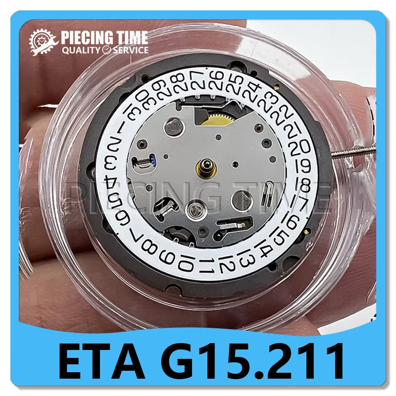 ETA G15.211 Movement 6 Hands Watch Movement G15 211 Swiss Movement 30 Minutes Counter/1/10 Second Counter/Date/60 Seconds Count