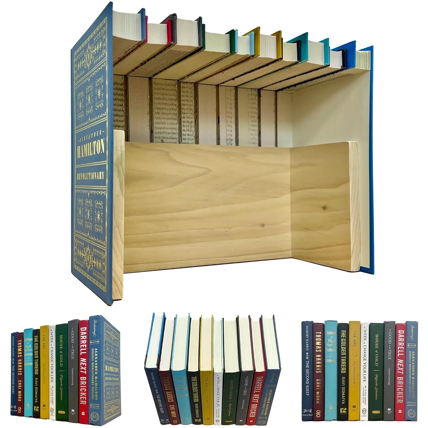 CovoBox v2 Hidden Storage Secret Book Electronics Hider [Tops ON], Customized