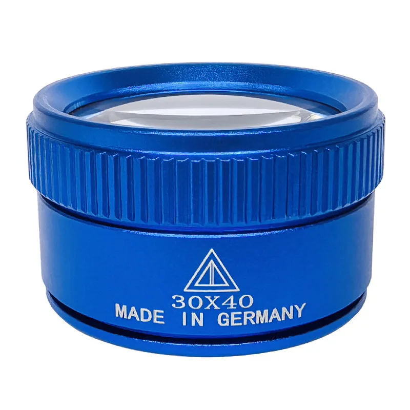 30X40MM Jewelry Loupe Magnifying Glass Double Layer K9 Optical Lens for Antique Jade Coin Stamp Identification Tool