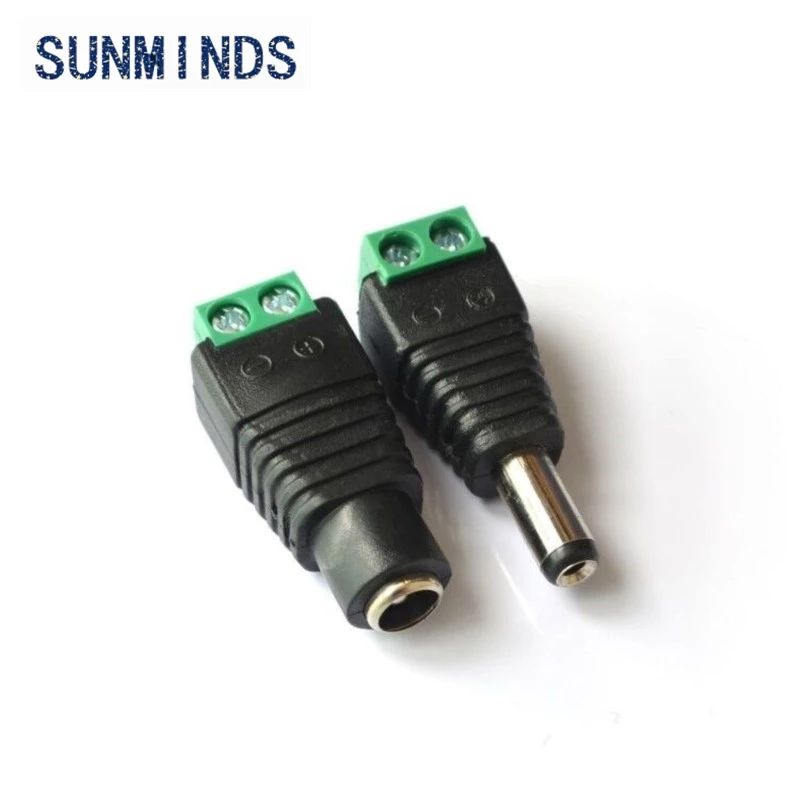 1 Pair Male + Female High Quality 2.1mm x 5.5mm for DC Power Jack Adapter Connector Plug For CCTV Camera