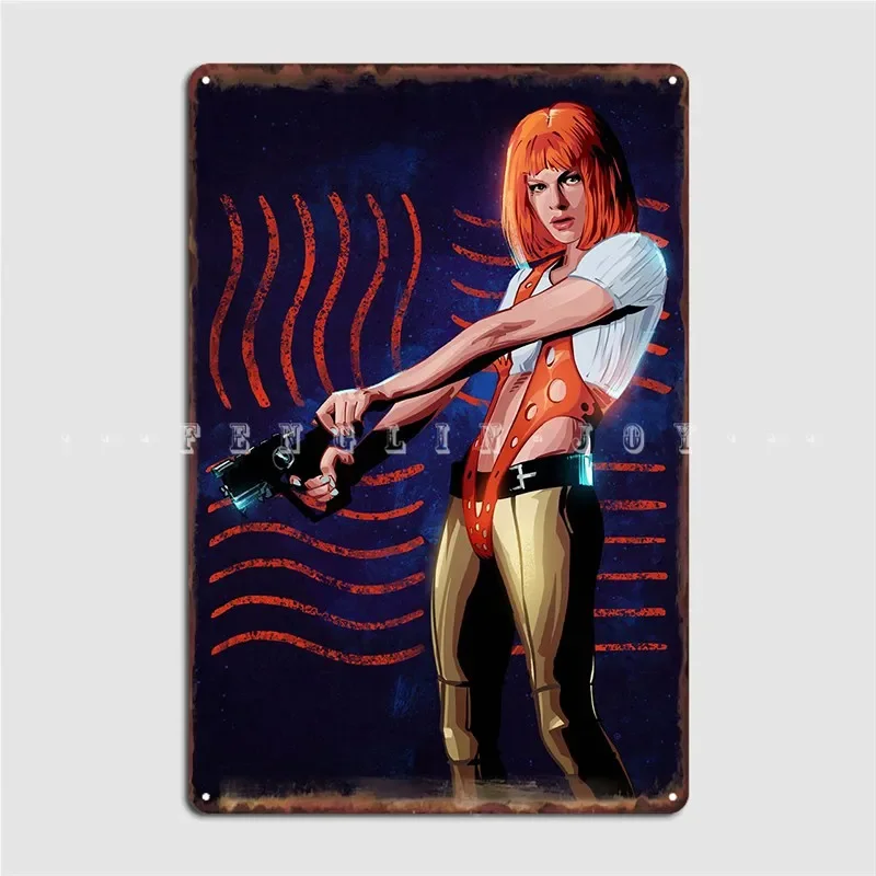 The Fifth Element Leeloo Metal Sign Club Home Bar Cave Personalized Plates Tin Sign Posters