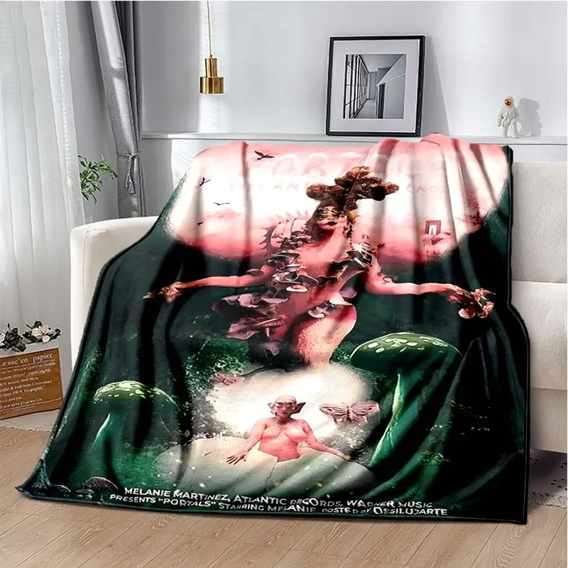 Melanie Martinez PORTALS Throw Blanket, K-12,CRY BABY,Lightweight Warm Sofa Bed Office Car Knee Pads Blankets,Decke