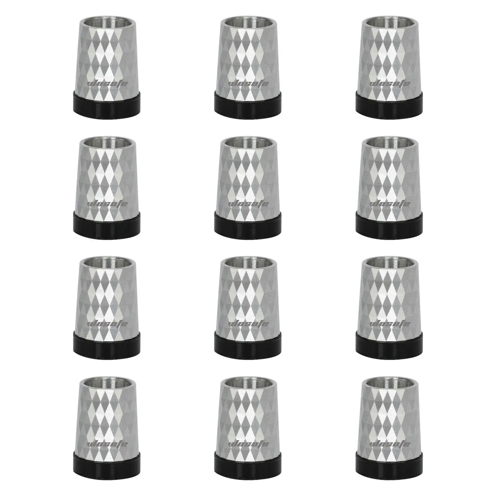 

12x Golf Ferrules Portable Aluminum Covers for Golfer Sports Golf Course
