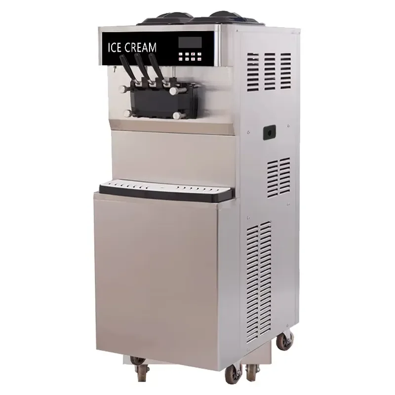 for Momoyo Soft Ice Cream Machine with Pasteurizer Automatic Soft Serve Ice Cream Maker for Food Truck Commercial Use